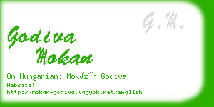 godiva mokan business card